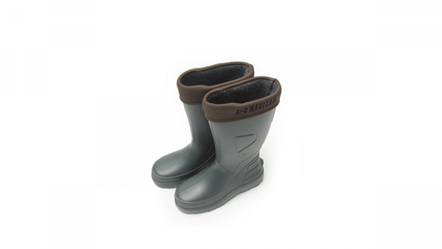 Navitas LITE Insulated Rubber Boots – Green – All Sizes (UK6-12 / US7-13) – Carp Fishing Gear
